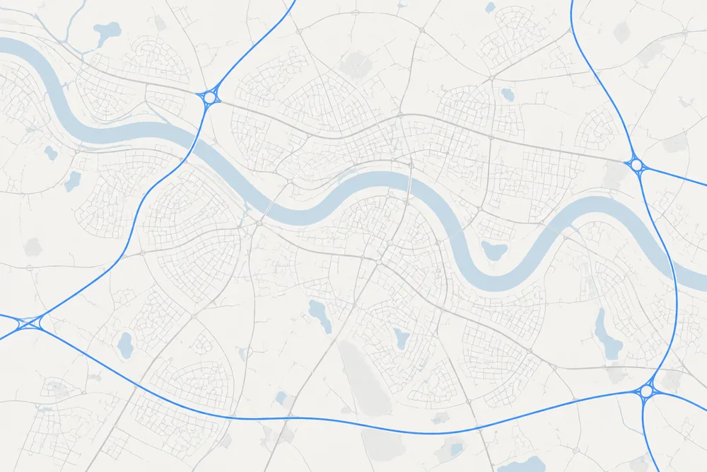 Plan du secteur de Crosne et des communes voisines